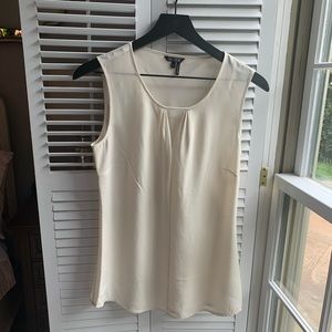 Cream dressy tank top size small